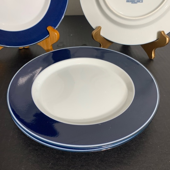 Dansk Blue and White concerto Adagio 9”Plate Set of 4 - Picture 4 of 4